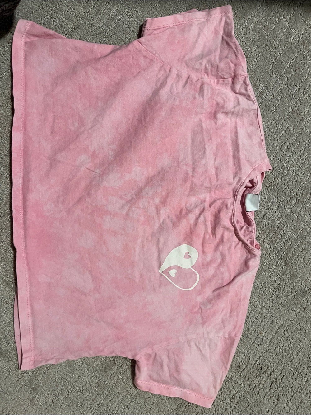Zara Pink Crewneck Tee with Subtle Graphic